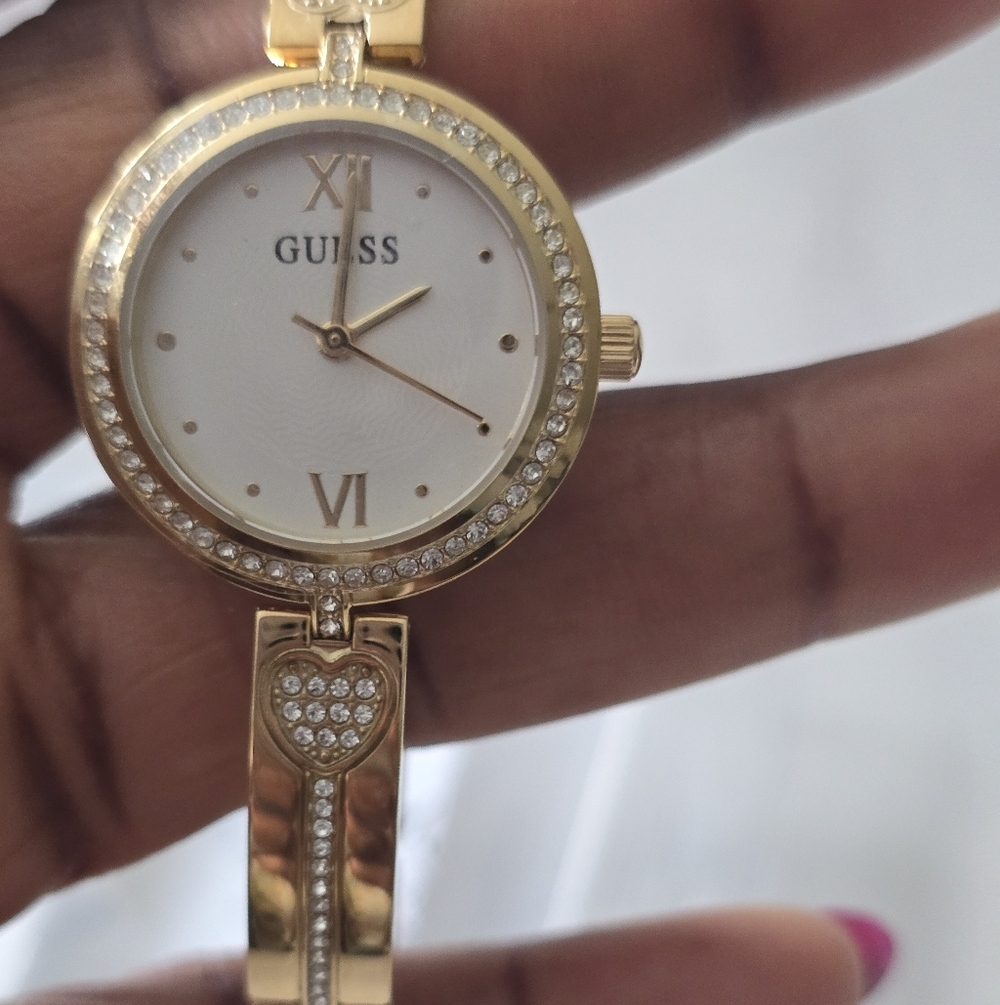 Women's Analog Gold-Tone Stainless Steel Watch 27mm Women New - Picture 6 of 10